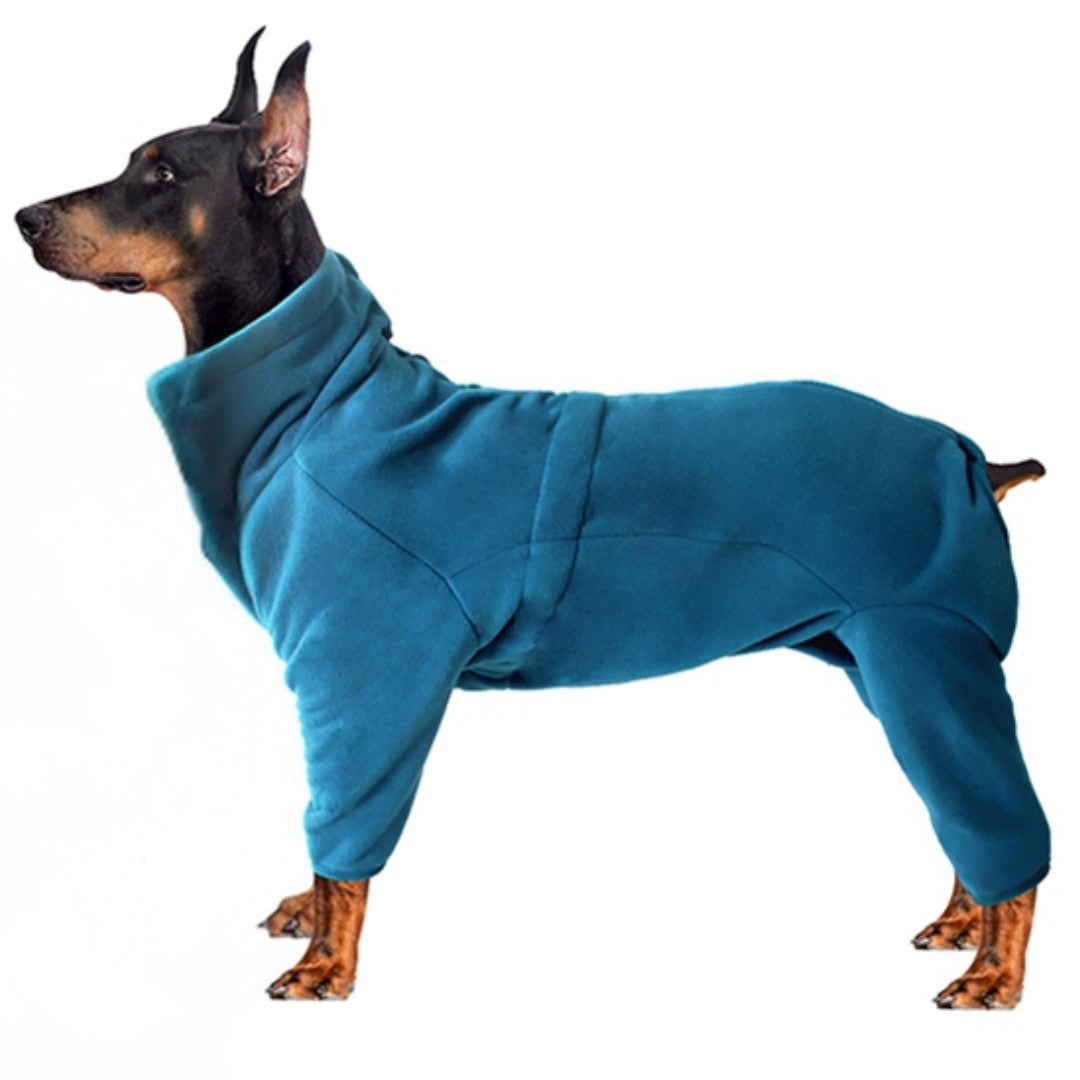 FrostGuard Fleece Overall – Ultra-Soft & Snug Fit for Small to Medium Dogs