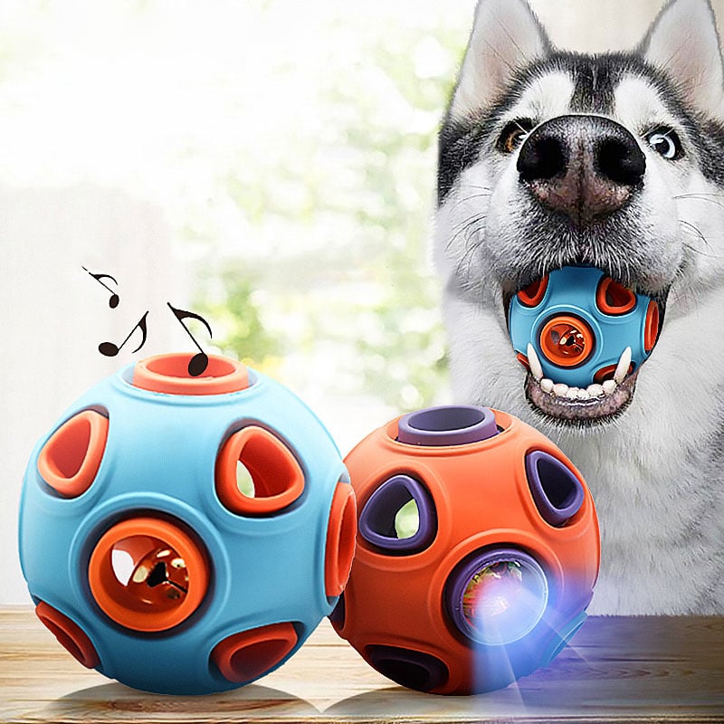 GlowChew Luminous Sound Ball – Interactive Glow-in-the-Dark Fun for Dogs