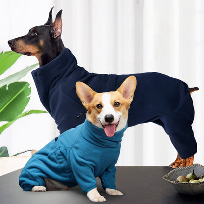 FrostGuard Fleece Overall – Ultra-Soft & Snug Fit for Small to Medium Dogs