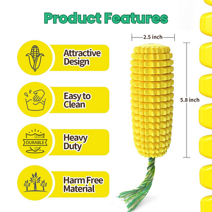 ToughBite Corn – Durable, Dental-Friendly & Stress-Relieving Chew Toy