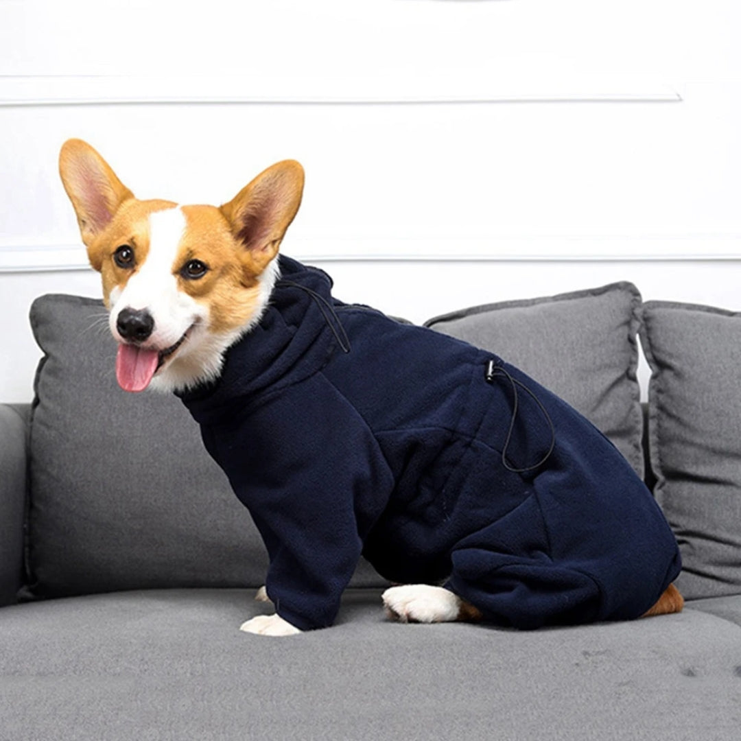 FrostGuard Fleece Overall – Ultra-Soft & Snug Fit for Small to Medium Dogs