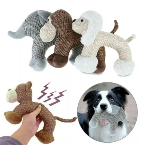 Squeaky Plush Dog Toy – Soft, Durable & Engaging for Playtime