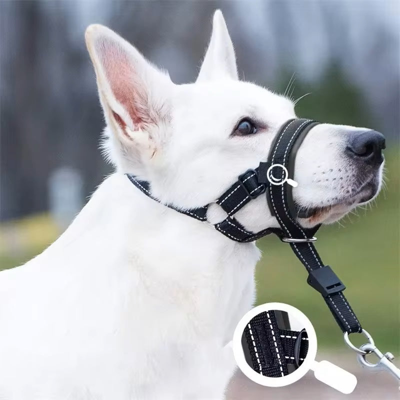 Adele | Secure & Comfortable Dog Muzzle Harness – Breathable, Adjustable & Reflective Design