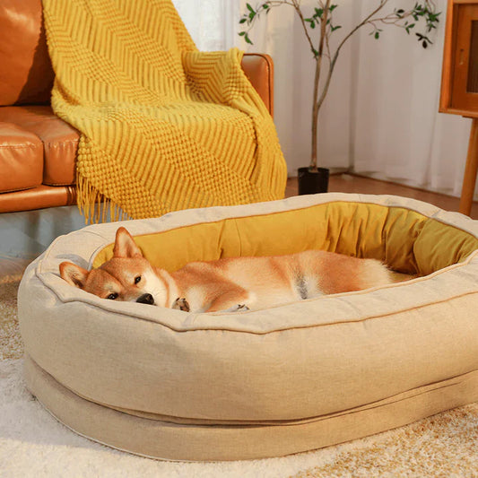 OrthoDonut Dog Bed – Cozy, Orthopedic & Waterproof Design